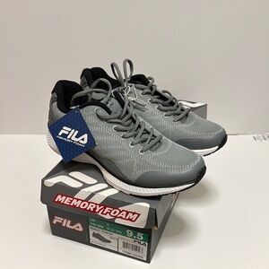Fila Gray Memory Foam Sneakers